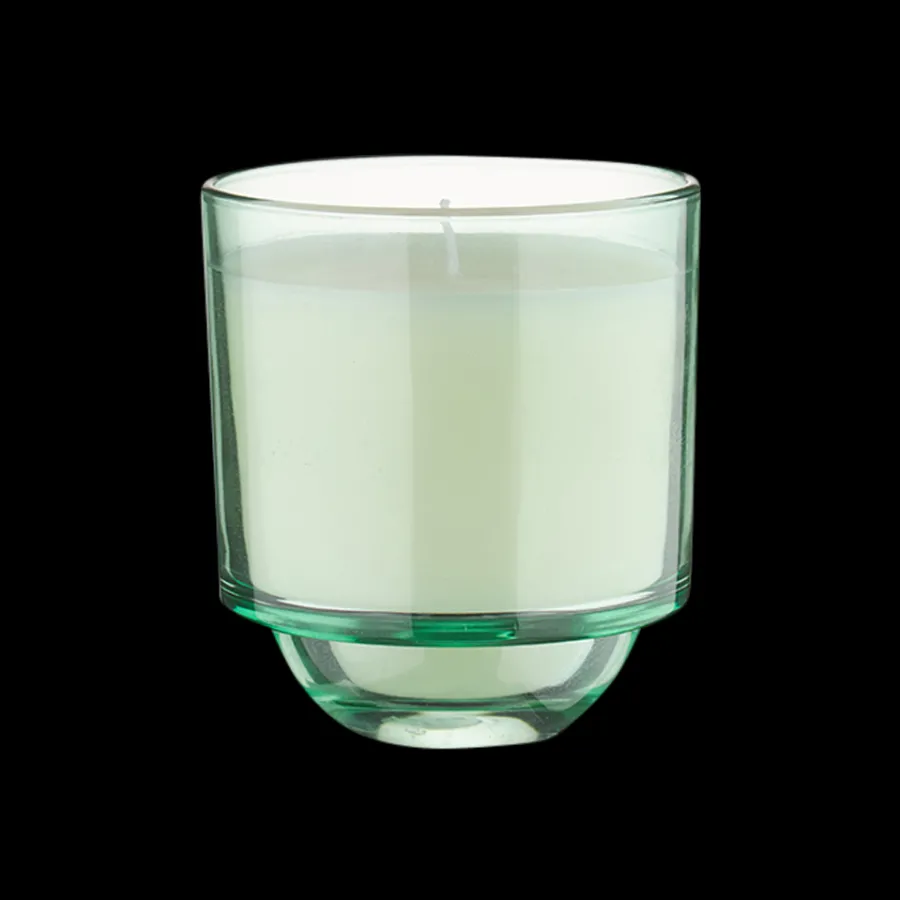 Summer Collection Stearinlys i Glassbeholder 10cm Grønn<SEASONS Discount