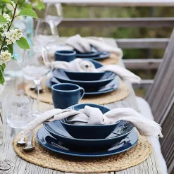 Sense Teal Tallerken 28 cm 4pk<PORSGRUNDS PORSELÆNSFABRIK New