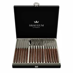 Bestikksett 18 Deler Valnøtt<SKAUGUM BESTIKK
