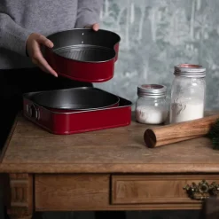 Springform Sett Rød 3pk 24cm / 26cm / 27cm<CHRISTIANIA 1739 Outlet