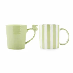 Stripekopp Harekopp Grønn 2pk<PORSGRUNDS PORSELÆNSFABRIK Best