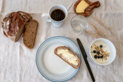 TALLERKEN FLAT 28 CM BLÅ - 4PK<PORSGRUNDS PORSELÆNSFABRIK Discount