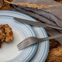 TALLERKEN FLAT 28 CM BLÅ - 4PK<PORSGRUNDS PORSELÆNSFABRIK Discount