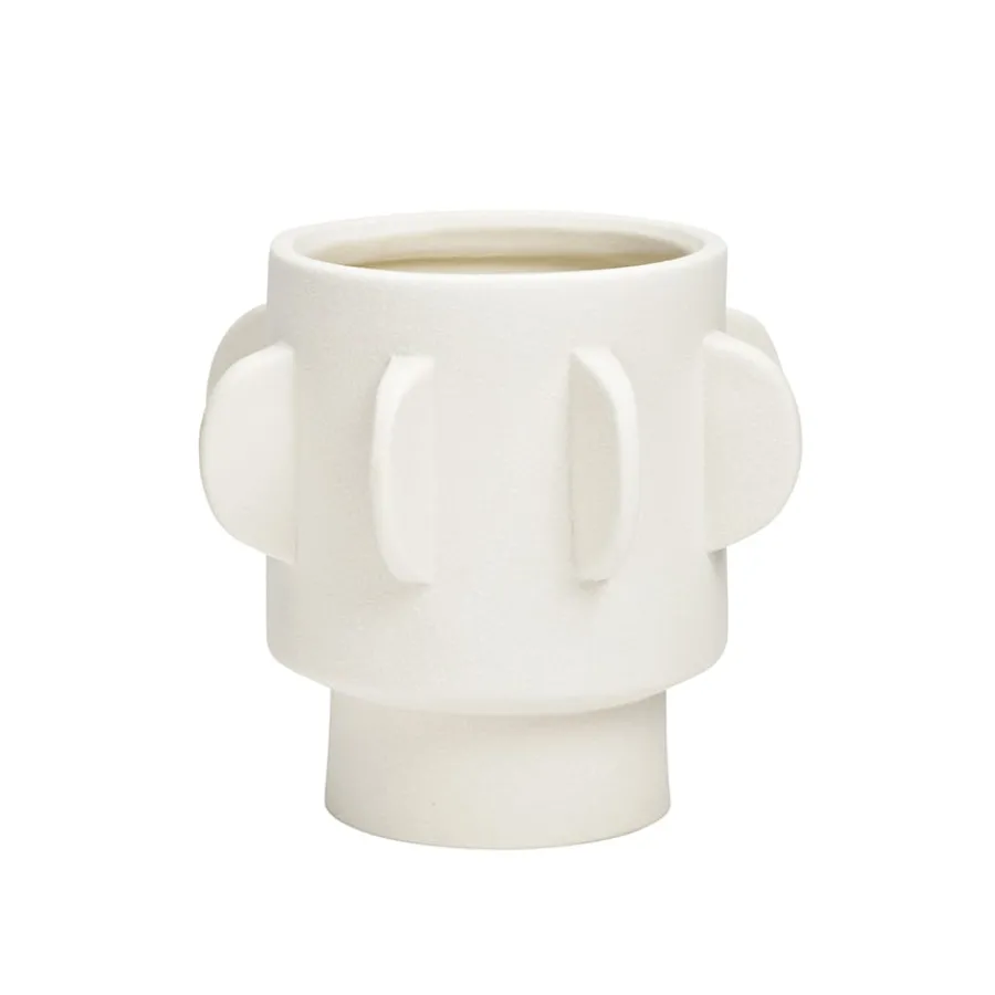 Vase Porselen Hvit 14 cm<G.WURM New