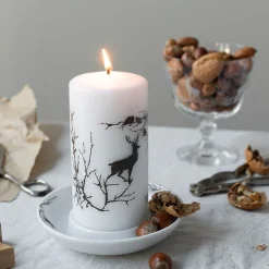 Wik & Walsøe Alveskog Kubbelys 14x7cm<WIK & WALSØE Clearance