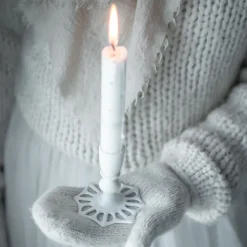 Wik & Walsøe Julemorgen Kronelys 2pk<WIK & WALSØE New